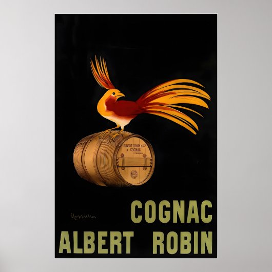 Affiche publicitaire vintage Cognac Albert Robin p (Devant)
