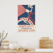 Affiche publicitaire vintage de bicyclette Impress (Cuisine)