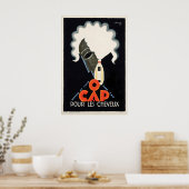 Affiche Publicitaire Vintage de Cap Pour Les Cheve (Cuisine)