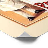 Affiche publicitaire vintage de farine (Coin)