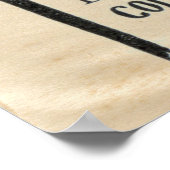 Affiche publicitaire vintage de lecture du plan di (Coin)