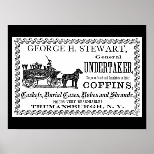 Affiche publicitaire vintage de l'entreprise (Devant)