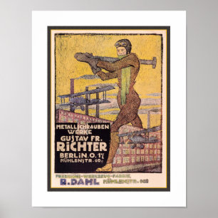 AFFICHE PUBLICITAIRE vintage DU DÉBUT DE L'AVIATIO