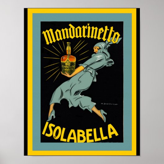 Affiche publicitaire vintage Mandarinetto Isolabel (Devant)