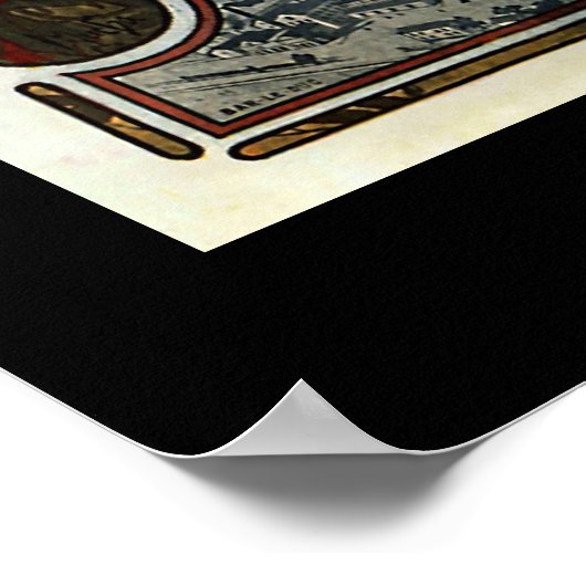 Affiche publicitaire vintage Paris (Coin)