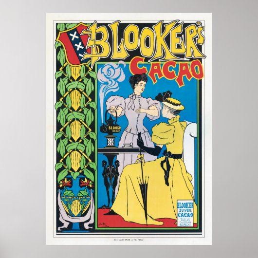 Affiche publicitaire Vintage Pays-Bas restaurée (Devant)