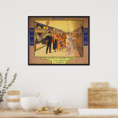 Affiche Publicitaire vintage Pour Londres Undergro (Cuisine)