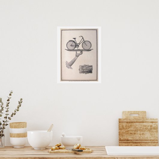 Affiche publicitaire vintage sur les vélos (Cuisine)