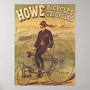 Affiche publicitaire Vintage Tricycle 1894