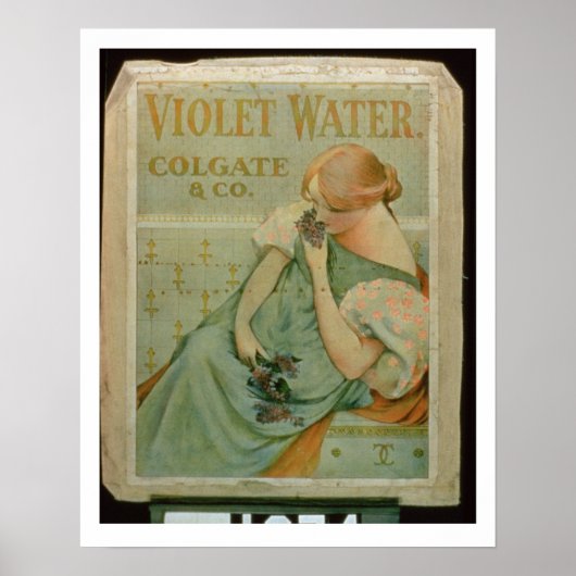 Affiche publicitaire 'Violet Water', par Colgate & (Devant)