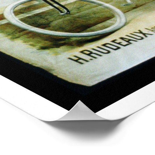 Affiche publicitaire 'Whitworth Cycles', Paris (co (Coin)