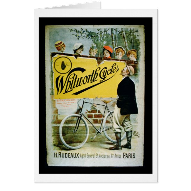 Affiche publicitaire 'Whitworth Cycles', Paris (co (Devant)