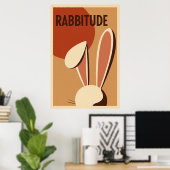 Affiche Rabbitude (Bureau à domicile)