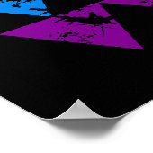 Affiche Rainbow Triangles - personnaliser ! (Coin)