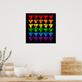 Affiche Rainbow Triangles - personnaliser ! (Cuisine)
