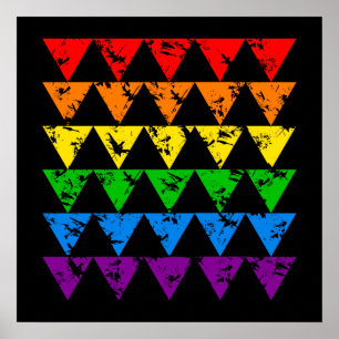 Affiche Rainbow Triangles - personnaliser !