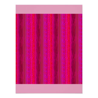 affiche « RAYURES VIVES » en rose vif