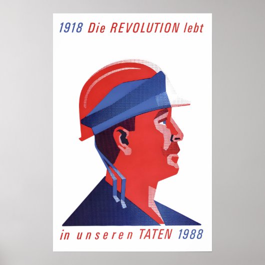 Affiche RDA/RDD GDRDDR La révolution vit dans nos (Devant)