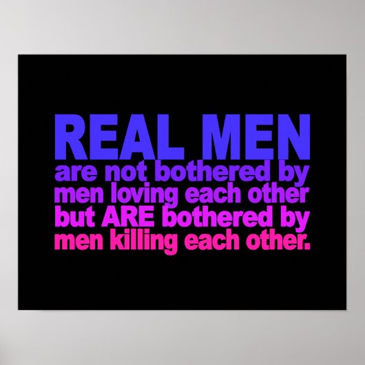 Affiche Real Men (Devant)