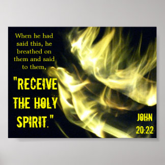 Affiche "Recevez l'Esprit Saint"