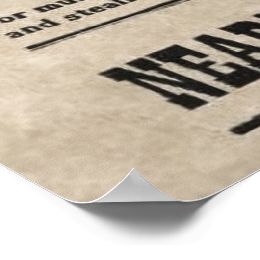 Affiche Recherchée - gang Dalton (Coin)