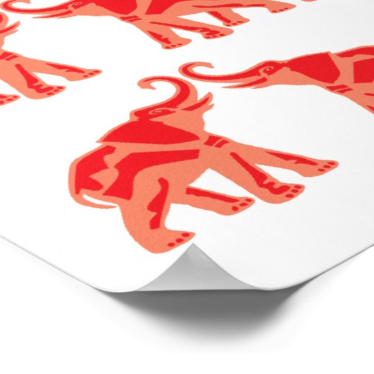 Affiche Red Elephant (Coin)