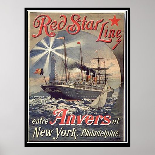 Affiche Red Star Line (Devant)