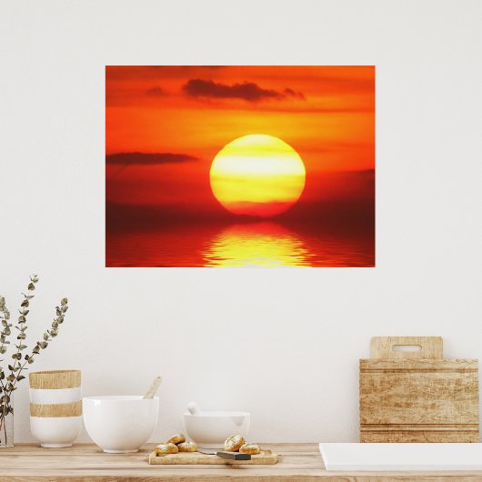 Affiche Réflexions sur le coucher du soleil (Cuisine)