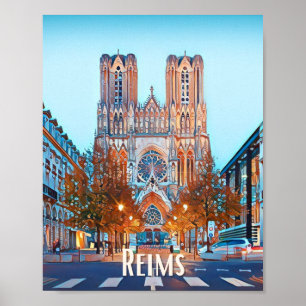 Affiche Reims Photo Vintage