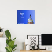 Affiche religieuse -- une nation bénie (Bureau à domicile)
