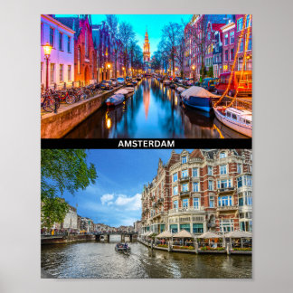 Affiche représentant Amsterdam
