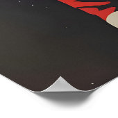 Affiche Rétro Basenji Astronaute, Impression Rétro (Coin)