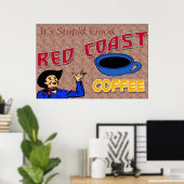 Affiche Rétro Café Red Coast (Bureau à domicile)