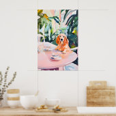 Affiche Rétro Cocker Spaniel Anglais, Cocker (Cuisine)