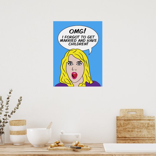 Affiche RETRO COMICS (Cuisine)