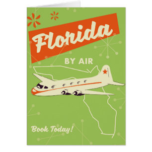 Affiche rétro de l'État de Floride.