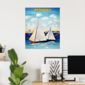 Affiche Rétro des Bermudes (Bureau à domicile)