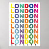 Affiche Retro London Angleterre (Devant)