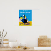 Affiche Retro Travel pour la Normandie, France (Cuisine)