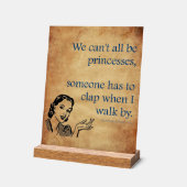 Affiche rétro vintage des princesses de SlipperyJo (Angle)