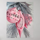 Affiche rétro vintage Noël (Devant)