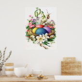 affiche rétro vintage poupée (Cuisine)