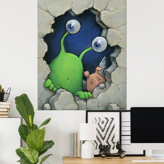 affiche révolutionnaire de limgo (Bureau à domicile)