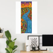 Affiche - Rivière sinueuse (Bureau à domicile)