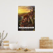 Affiche Rocamadour - France - Département du Lot - (Cuisine)