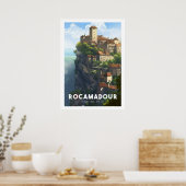 Affiche Rocamadour - France - Département du Lot (Cuisine)