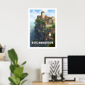 Affiche Rocamadour - France - Département du Lot (Bureau à domicile)