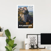 Affiche Rocamadour - France - Département du Lot - (Bureau à domicile)