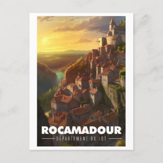 Affiche Rocamadour - Frankrijk - Departement Lot - Briefkaart