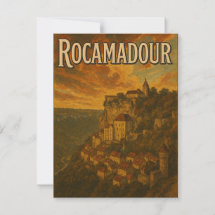 Affiche Rocamadour - Frankrijk - Departement Lot - Briefkaart